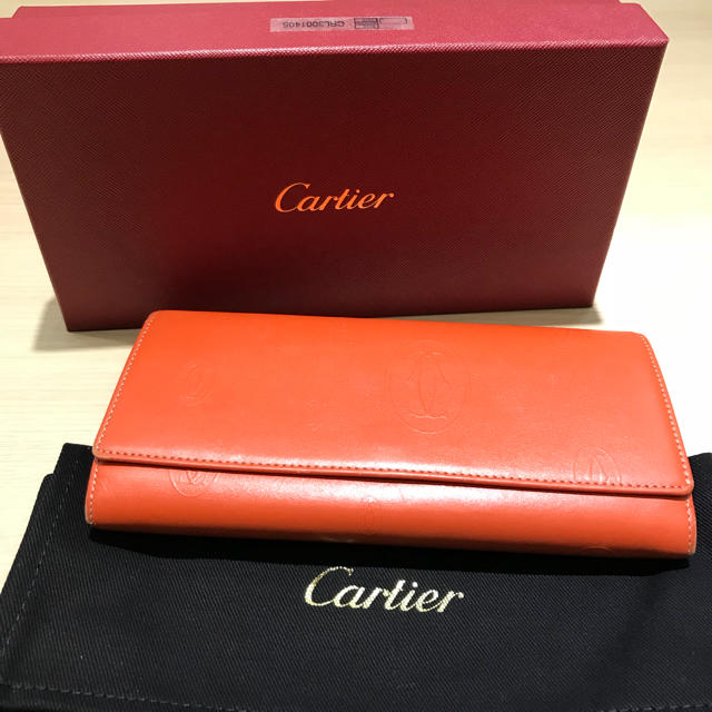 Cartier(カルティエ)のカルティエ 財布 オレンジ レディースのファッション小物(財布)の商品写真