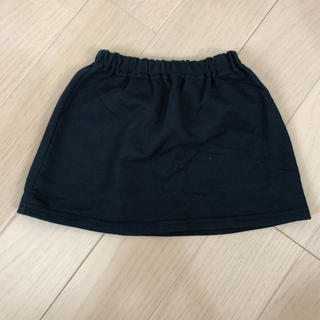 ムジルシリョウヒン(MUJI (無印良品))のシンプル黒スカート 80cm(スカート)