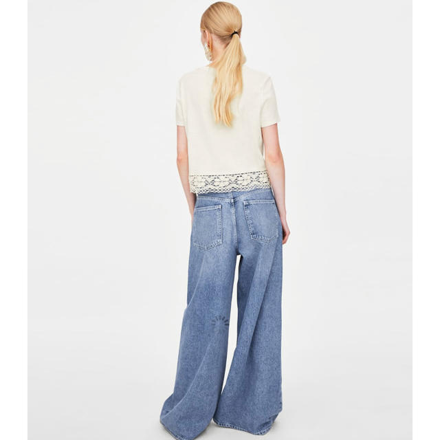 ZARA(ザラ)の新品 ZARA クロシェットトップス レディースのトップス(カットソー(半袖/袖なし))の商品写真