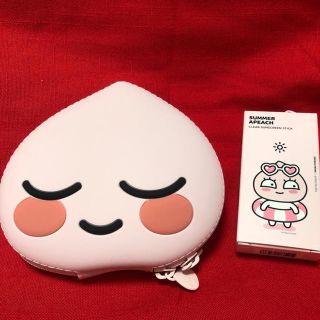 ザフェイスショップ(THE FACE SHOP)の新品 The face shop カカオフレンズ アピーチ ポーチ&日焼け止め(ポーチ)