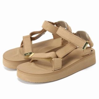 ドゥーズィエムクラス(DEUXIEME CLASSE)のSUICOKE SUEDE SANDAL ベージュ スイコック(サンダル)