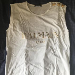 バルマン(BALMAIN)の。sshopさまご専用！お取り置き品！新品未使用バルマンTホワイト(Tシャツ(半袖/袖なし))