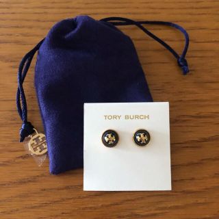 トリーバーチ(Tory Burch)の【sale】tory burch 新品 ピアス 紺色(ピアス)