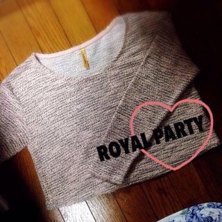 ロイヤルパーティー(ROYAL PARTY)のツイードショート丈トップス(カットソー(長袖/七分))