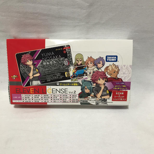 Takara Tomy(タカラトミー)のイナズマイレブン イレブンライセンス Vol.2 (1BOX) エンタメ/ホビーのアニメグッズ(カード)の商品写真