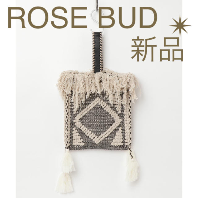 ROSE BUD(ローズバッド)のROSE BUD エスニック巾着バッグ 新品未使用 レディースのバッグ(ハンドバッグ)の商品写真