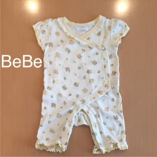 ベベ(BeBe)のBeBe♡ロンパース♡イエロー♡80cm(ロンパース)