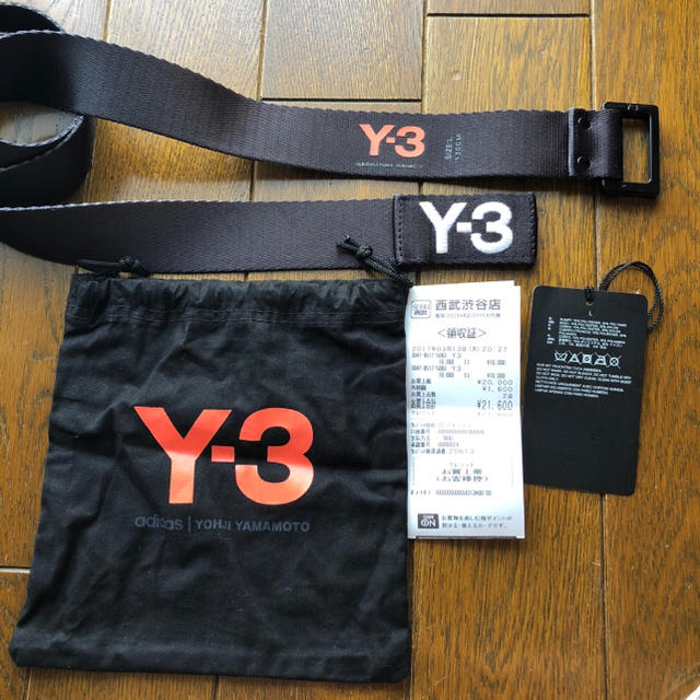 Y-3(ワイスリー)のY-3  3-STRIPES BELT ワイスリー Lサイズ メンズのファッション小物(ベルト)の商品写真