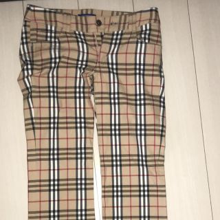 バーバリー(BURBERRY)のBURBERRYチェックパンツ 34(カジュアルパンツ)