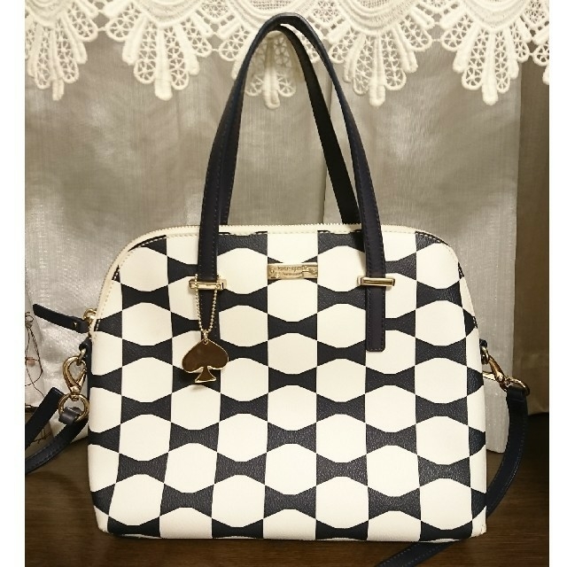 【新品・未使用】ケイトスペード KATE SPADE ボウタイ柄　2WAYバッグ約530g