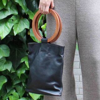 ドゥーズィエムクラス(DEUXIEME CLASSE)のDeuxieme MODERN WEAVING WOOD HANDLE BAG(ハンドバッグ)