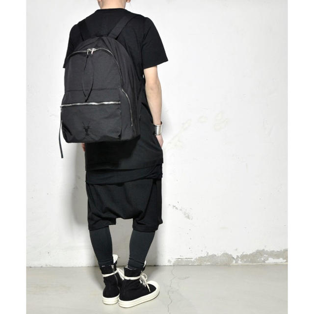 極美品□22AW Rick Owens/リックオウエンス STROBE JUMBO TROLLEY レザー 3WAY リュック/バックパック/ショルダーバッグ ブラック 袋付き