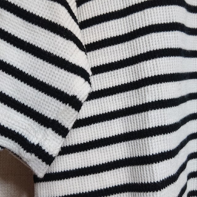 GU(ジーユー)のGU ボーダーカットソー レディースのトップス(カットソー(半袖/袖なし))の商品写真