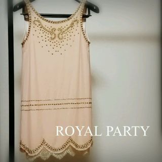 ロイヤルパーティー(ROYAL PARTY)のROYAL PARTY♡ビジューワンピ(ミニワンピース)