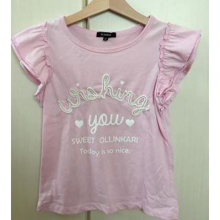 オリンカリ(OLLINKARI)のOLLINKARI Tシャツ/ピンク/女の子 130㎝(Tシャツ/カットソー)