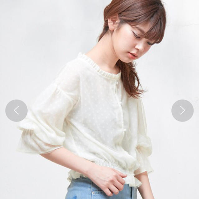 natural couture(ナチュラルクチュール)のナチュラルクチュール ハートドットトップス 🌼 レディースのトップス(シャツ/ブラウス(長袖/七分))の商品写真