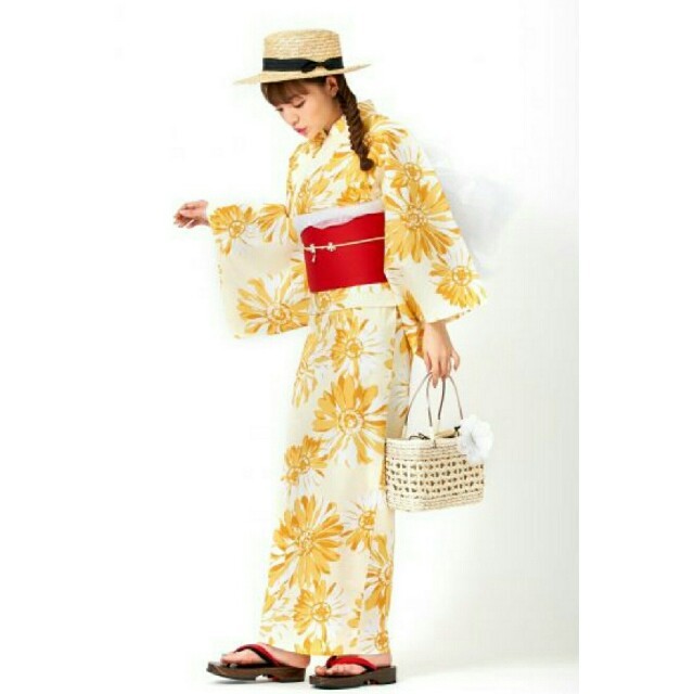 GRL - 3点セットひまわり浴衣の通販 by akasa♪'s shop GRL - 3点セットひまわり浴衣の通販 by akasa♪'s shop