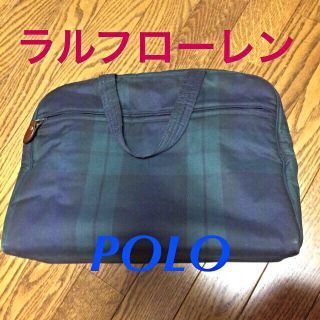 ポロラルフローレン(POLO RALPH LAUREN)のポロラルフローレンチェック柄バック(ハンドバッグ)