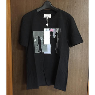 マルタンマルジェラ(Maison Martin Margiela)の値下17SS新品 マルジェラ プリント Tシャツ 46 ダークグレー(Tシャツ/カットソー(半袖/袖なし))