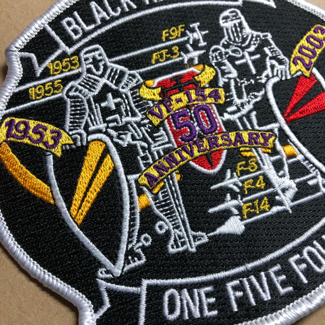 アメリカ海軍 VF-154 ブラックナイツ 50周年記念ビッグ パッチ