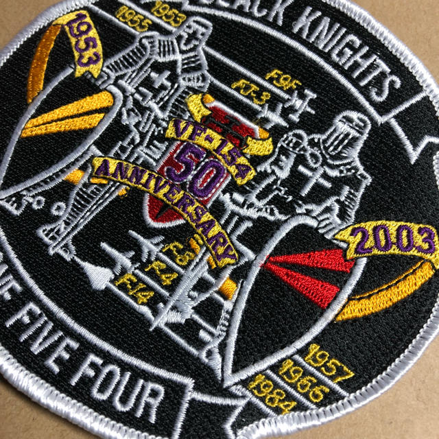アメリカ海軍 VF-154 ブラックナイツ 50周年記念ビッグ パッチ