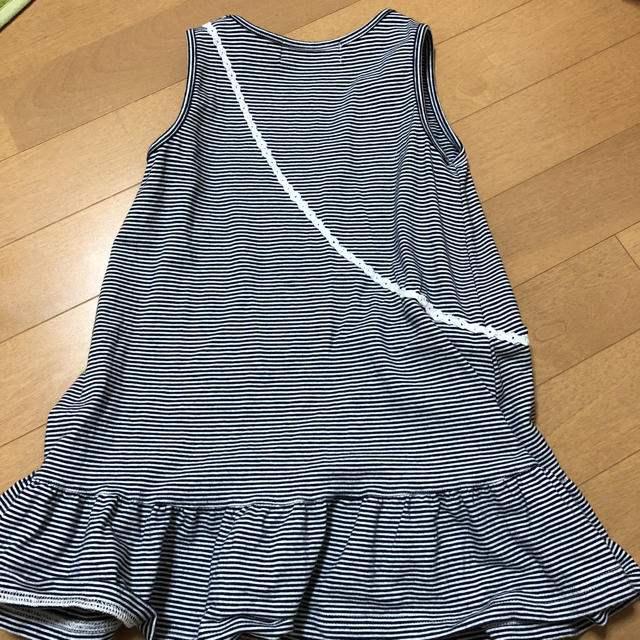 100サイズ ボーダーワンピース キッズ/ベビー/マタニティのキッズ服女の子用(90cm~)(ワンピース)の商品写真