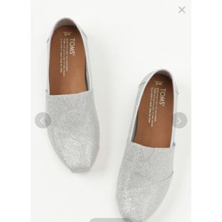 トムズ(TOMS)の【TOMS/トムス】シルバーグリッターメッシュクラシック(スリッポン/モカシン)