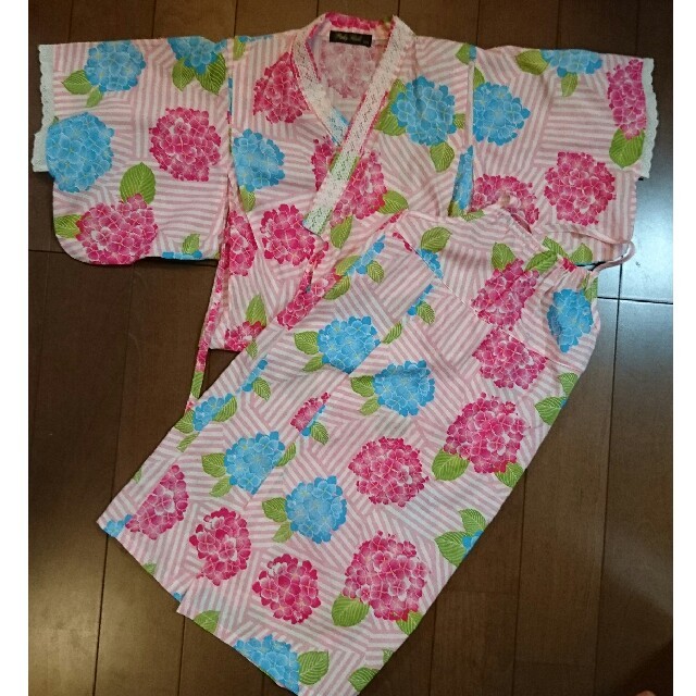 ＊浴衣＊帯付＊120＊ キッズ/ベビー/マタニティのキッズ服女の子用(90cm~)(甚平/浴衣)の商品写真