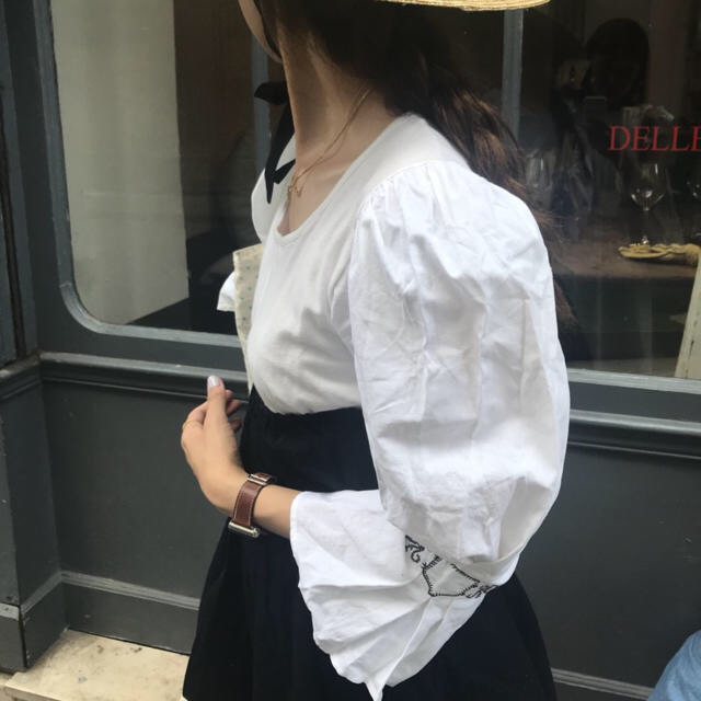 シャツ/ブラウス(長袖/七分)france vintage blouse.