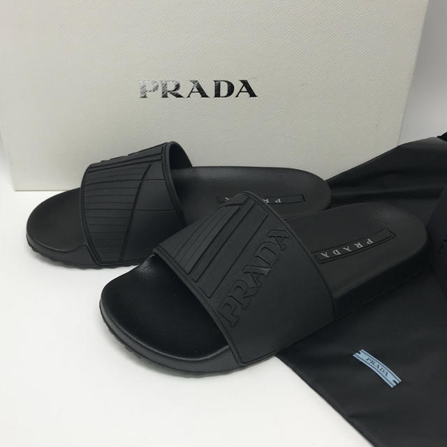 PRADA(プラダ)の新品プラダ PRADA ロゴ シャワーサンダル メンズの靴/シューズ(サンダル)の商品写真