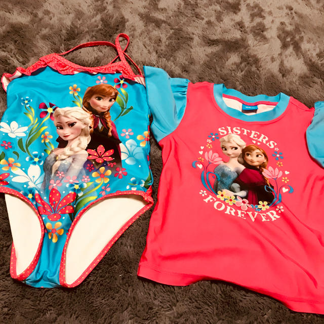 Disney(ディズニー)のアナ雪 2点セット キッズ/ベビー/マタニティのキッズ服女の子用(90cm~)(水着)の商品写真