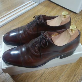 サントーニ(Santoni)のSANTONI サントーニ ダークブラウン 7 F 12610 ストレートチップ(ドレス/ビジネス)