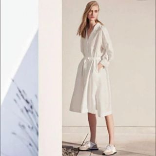 ユニクロ(UNIQLO)のUNIQLO ユニクロ コットンリネンロングシャツ(ロングワンピース/マキシワンピース)