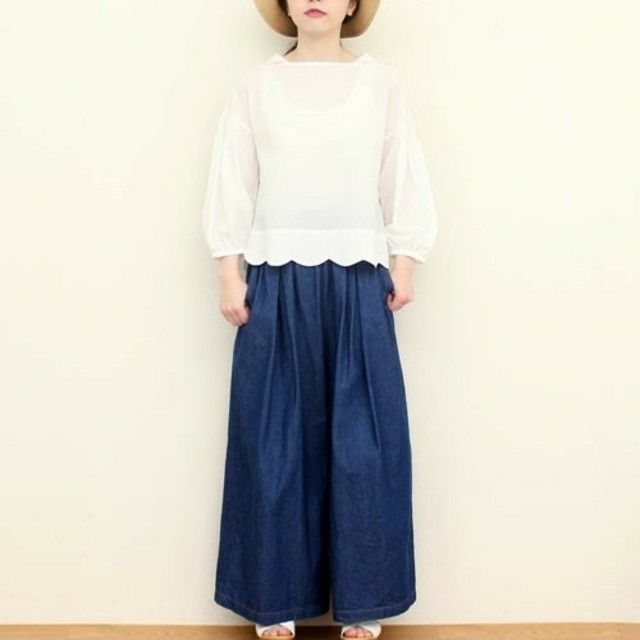 Dot&Stripes CHILDWOMAN(ドットアンドストライプスチャイルドウーマン)の(プロフ参照)ドットアンドストライプス　ワイドデニムパンツ レディースのパンツ(デニム/ジーンズ)の商品写真