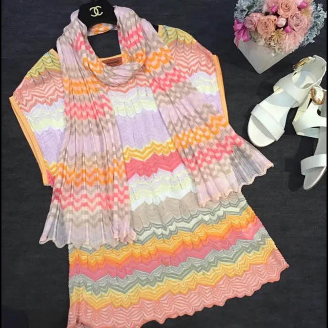 ◯MISSONI ミッソーニ ストール付き♪ お洒落♡ トップス サマーニット◯