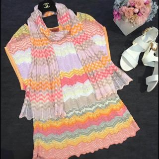 ミッソーニ(MISSONI)の◯MISSONI ミッソーニ ストール付き♪ お洒落♡ トップス サマーニット◯(チュニック)