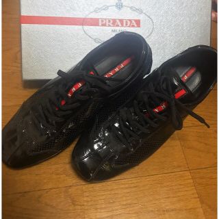 プラダ(PRADA)のプラダ エナメル スニーカー PRADA(スニーカー)