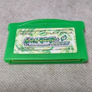 ゲームボーイアドバンス(ゲームボーイアドバンス)のGBA ポケットモンスター リーフグリーン(携帯用ゲームソフト)