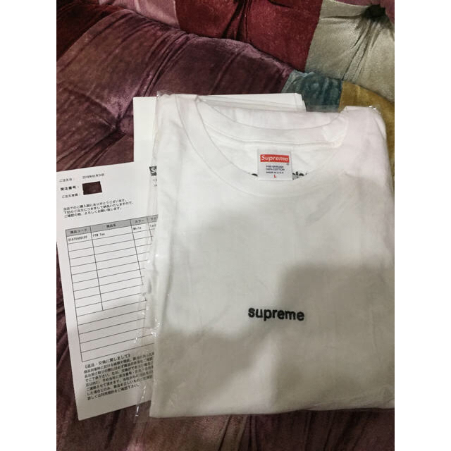 納品書supreme FTW Tee Lサイズ