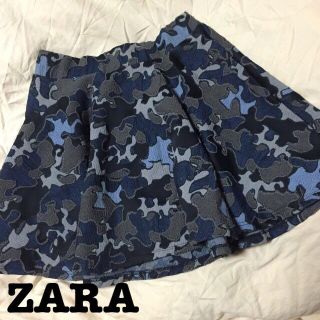 ザラ(ZARA)のZARA＊カモフラ柄スカート(ミニスカート)