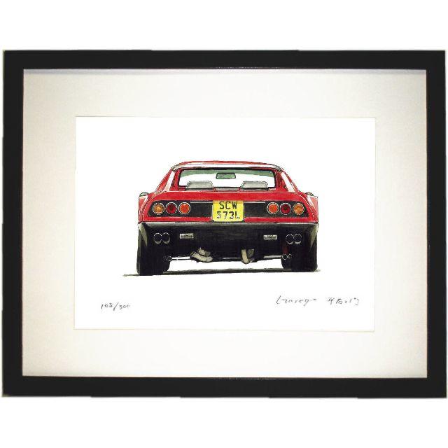 GC-506 フェラーリ365GTB 限定版画 直筆サイン額装●作家 平右ヱ門