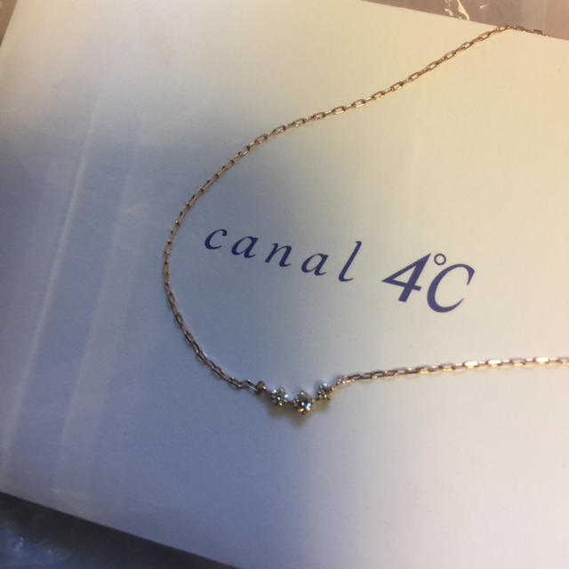 canal 4℃ k10 ダイヤ ネックレス 美品❣️