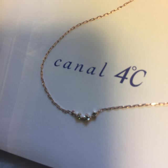 canal 4℃ k10 ダイヤ ネックレス 美品❣️