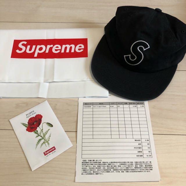 【新品未使用】2018SS supreme  Felt S Logo キャップキャップ