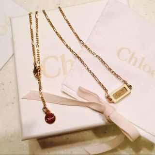 クロエ(Chloe)のChloe☆プレートネックレス(ネックレス)