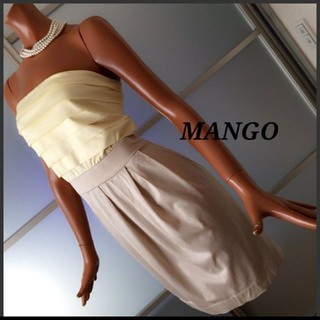 マンゴ(MANGO)のMANGO ベアトップワンピース シップス Spick & Span ザラ(ひざ丈ワンピース)