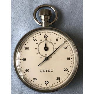 SEIKO セイコー アナログ 手巻き ストップウォッチ美品