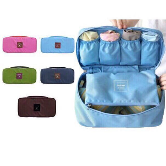 送込！カラフルトラベルポーチ☆ネイビー レディースのバッグ(スーツケース/キャリーバッグ)の商品写真