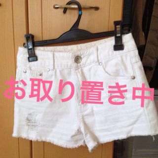 セシルマクビー(CECIL McBEE)の白デニムショーパン(ショートパンツ)