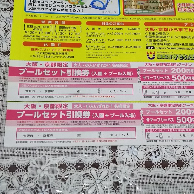 東条湖おもちゃ王国 チケットの施設利用券(遊園地/テーマパーク)の商品写真